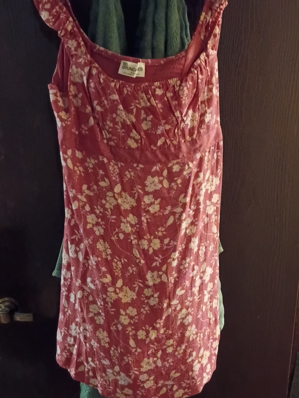 No Boundaries Rose Pink Floral Midi Tank Dress Size XL